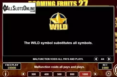 Game Features screen 2