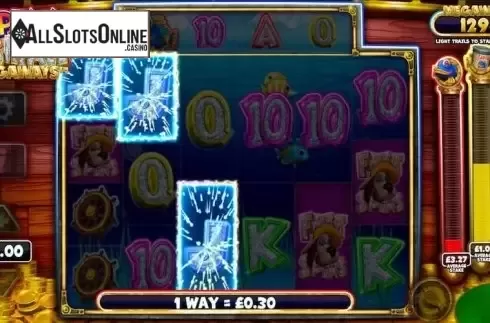 Win screen. Captain Cashfall Megaways from Storm Gaming