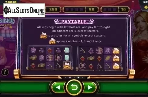 Paytable. Casino Tycoon from Dream Tech