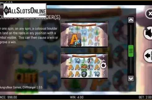 Colossal symbol screen