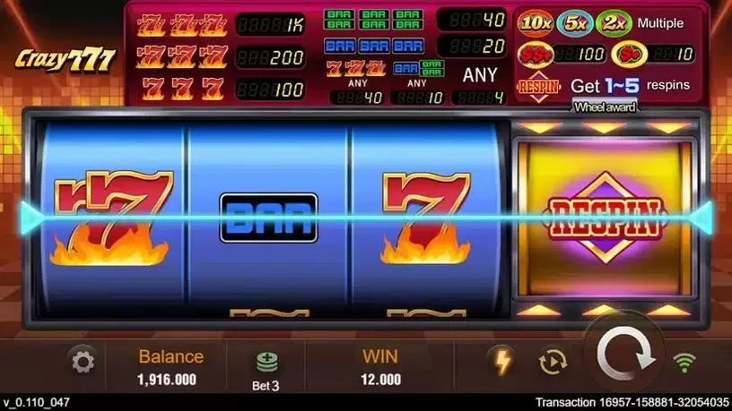 Crazy 777 slot screenshot 4