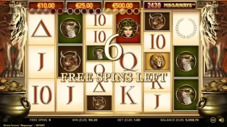 Divine Fortune Megaways slot screenshot 2