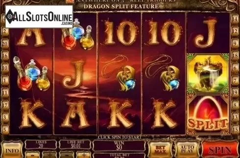 Reel screen. Dragon Kingdom (Playtech) from Playtech