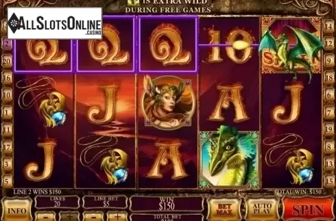 Win screen. Dragon Kingdom (Playtech) from Playtech
