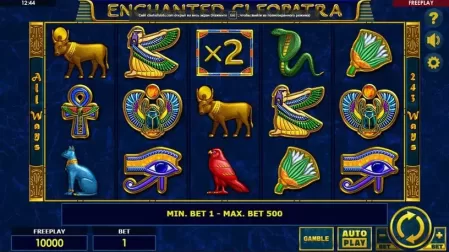 Enchanted Cleopatra slot screenshot 1