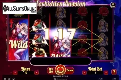 Win Screen 1. Forbidden Passion from Spinomenal