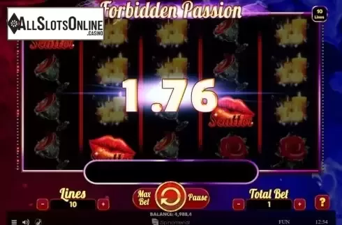 Win Screen 2. Forbidden Passion from Spinomenal