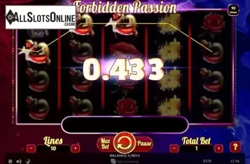 Win Screen 5. Forbidden Passion from Spinomenal
