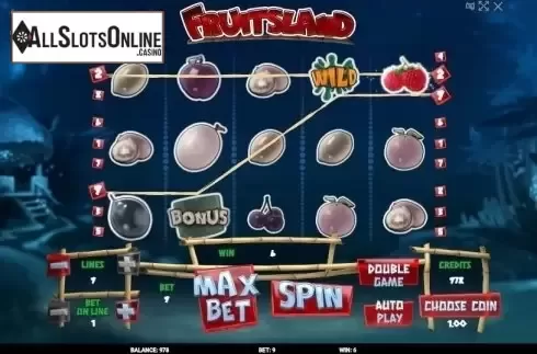 Wild Win screen. FruitsLand from Evoplay Entertainment