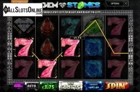Win screen. Gem stones from MultiSlot