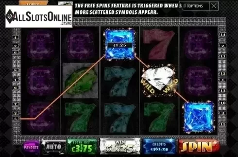 Wild Win screen. Gem stones from MultiSlot