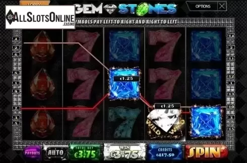 Wild Win screen. Gem stones from MultiSlot