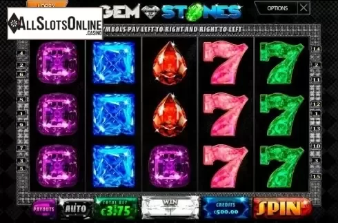 Reel screen. Gem stones from MultiSlot
