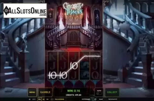 Win screen 1. Ghostly Towers from Greentube