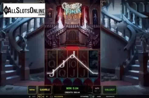 Win screen 3. Ghostly Towers from Greentube