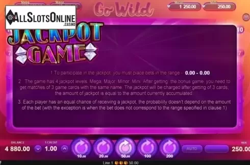 Jackpot. Go Wild (Gamzix) from Gamzix