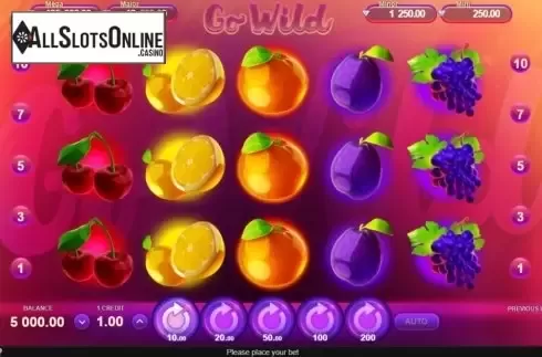 Reel Screen. Go Wild (Gamzix) from Gamzix