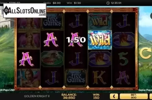 Win Screen 4. Golden Knight II from High 5 Games