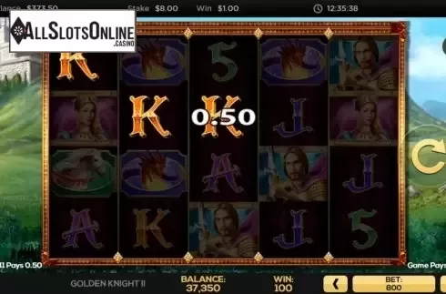 Win Screen 5. Golden Knight II from High 5 Games