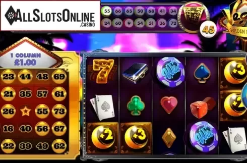 Reel Screen. Golden Ticket Vegas from Mutuel Play