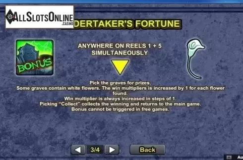 Paytable 3. Graveyard Party from NeoGames