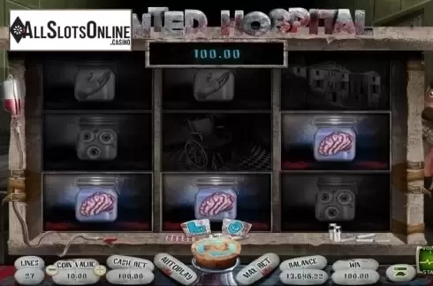 Win Screen. Haunted Hospital from Wazdan