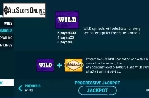 Paytable 3. Hold Up Slots from Slot Factory