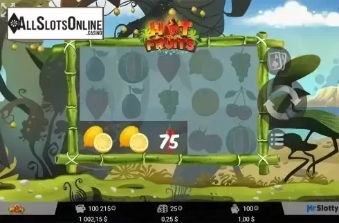 Wild win screen. Hot Fruits (MrSlotty) from MrSlotty