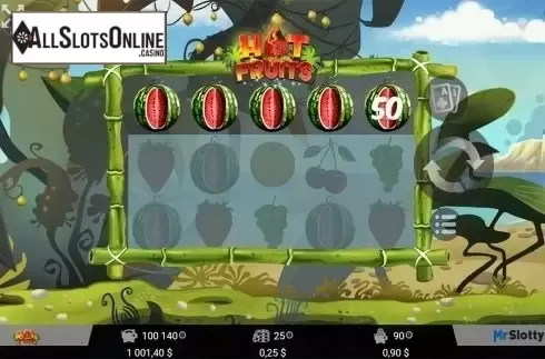 5 of a kind win screen. Hot Fruits (MrSlotty) from MrSlotty