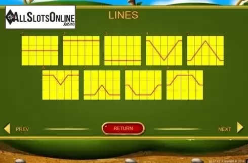 Paylines. Hungry Caterpillars from Belatra Games