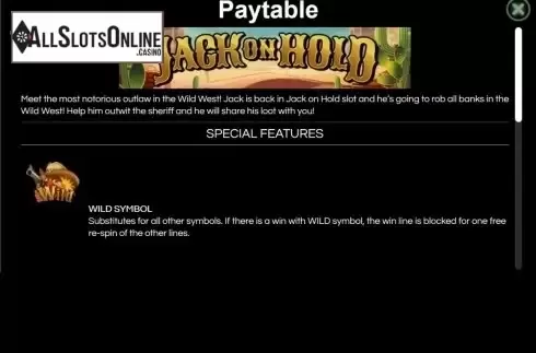 Screen5. Jack On Hold from Wazdan