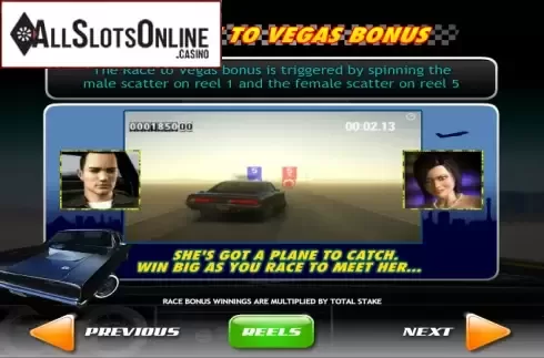 Screen5. Jackpot GT Race to Vegas from Ash Gaming