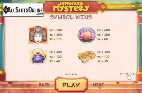 Screen2. Japanese Mystery from Cayetano Gaming