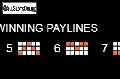Paytable 2. Jewel Bang from Platipus