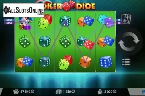 Screen7. Joker Dice from MrSlotty