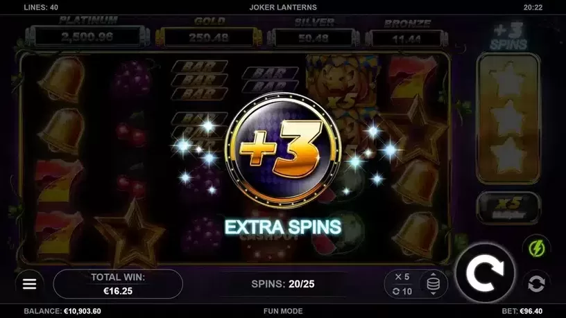 Joker Lanterns slot screenshot 2