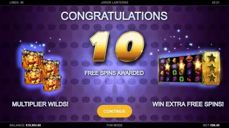 Joker Lanterns slot screenshot 4