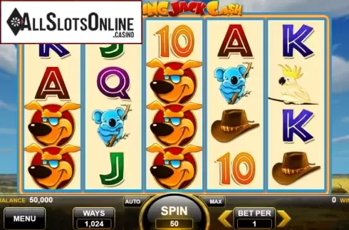 Reel Screen. Jumping Jack Cash from Spin Games