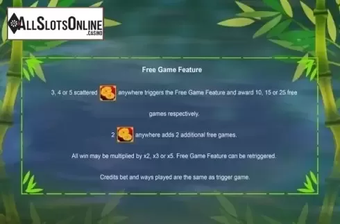 Free Game Feature. Lucky Panda (August Gaming) from August Gaming