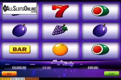 Reel screen. Magic Lady from Apollo Games