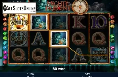 Wild. Mighty Trident from Greentube
