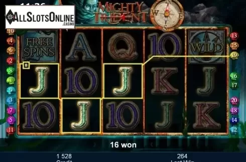 Win. Mighty Trident from Greentube