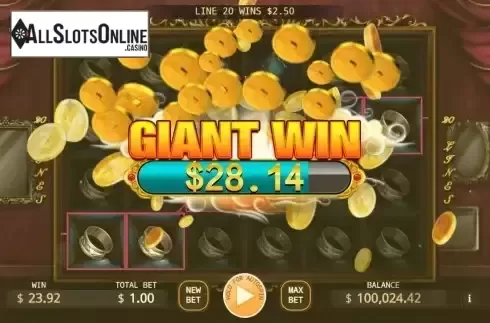 Giant Win screen