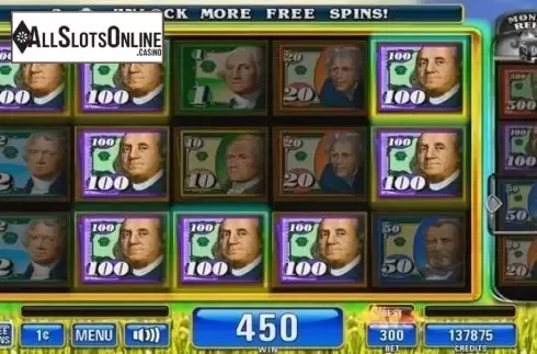 Win Screen 3. Money Rain from Incredible Technologies
