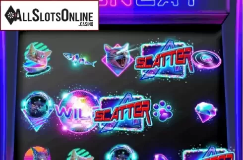Reel Screen. Neon Cat from AllWaySpin