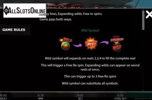 Special symbols screen