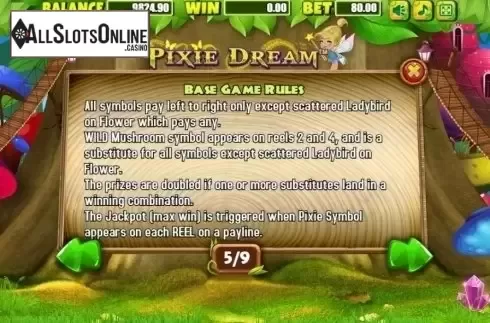 Rules 2. Pixie Dream from Allbet Gaming