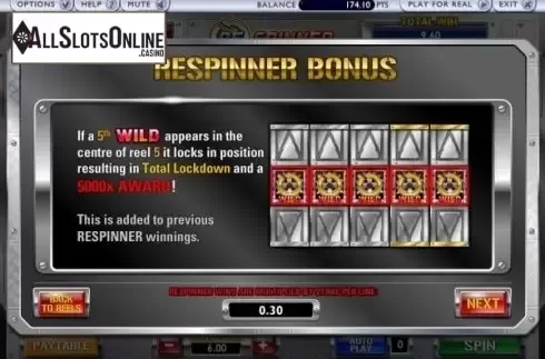Screen5. Respinner from Ash Gaming
