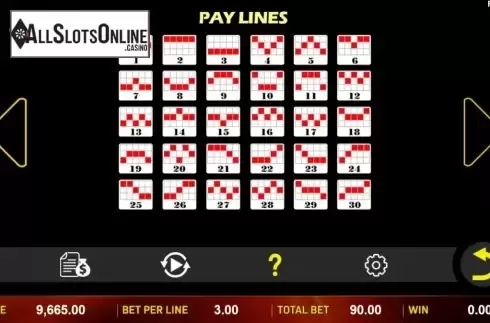 Paylines. Riches For Life from Aspect Gaming