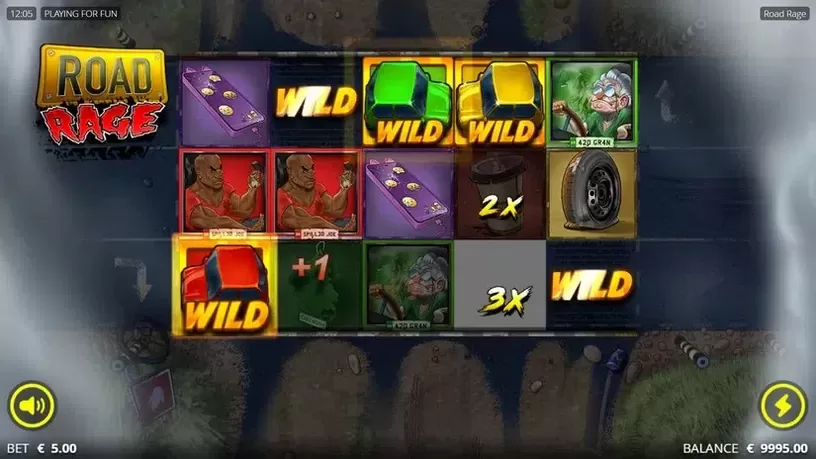 Road Rage slot screenshot 2